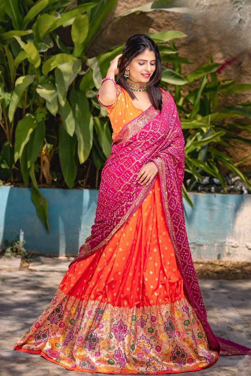 Trending Orange Color Lehenga Choli For Wedding – Joshindia | lupon.gov.ph