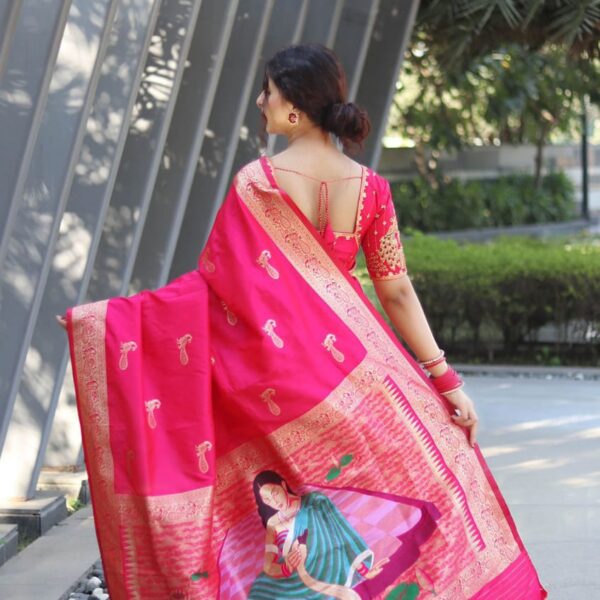Pure silk with pure zari weaving saree