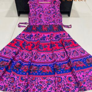 Cotton Printed jaipuri dress