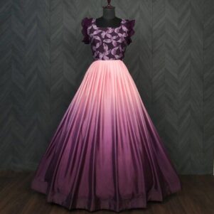 Chinnon silk designer gown