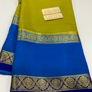 pure Mysore silk saree - Blue