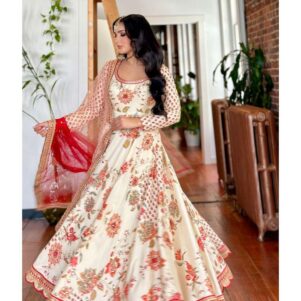 Faux georgette gown