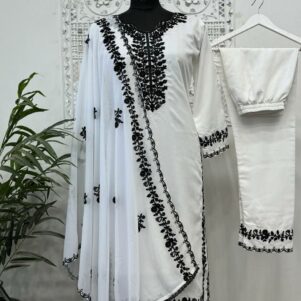 Heavy pure muslin cotton suit