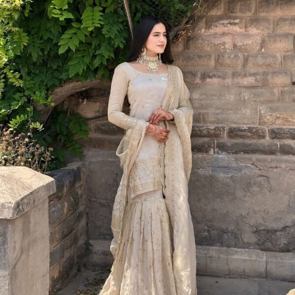 Pure chinnon silk gown