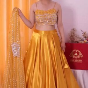 Japan satin lehenga