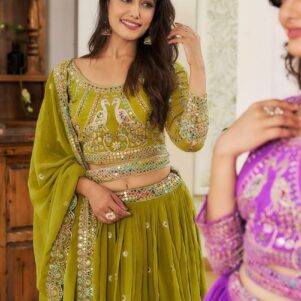 Fox georgette lehenga