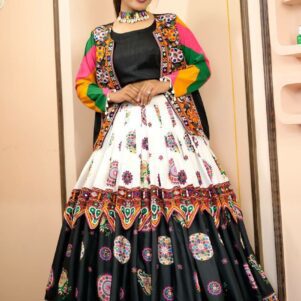 butter silk lehenga