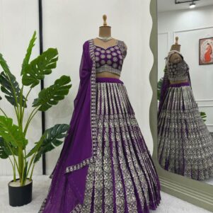 Faux georgette lehenga