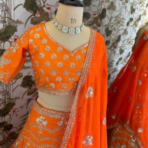 Faux georgette lehenga