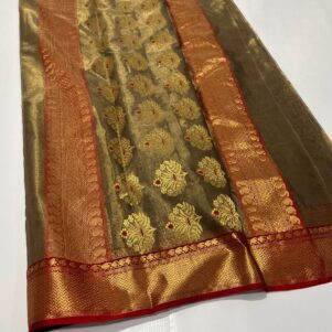 Katan silk tisu saree