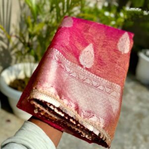 Banarasi soft tissue saree