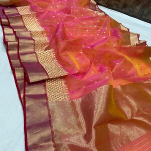 Katan silk handborder saree