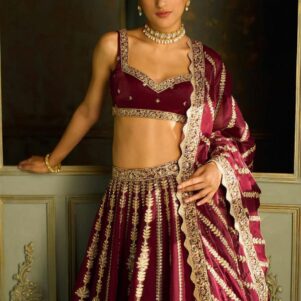 Kasturi silk lehenga