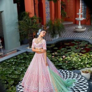 Faux georgette lehenga