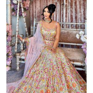 Faux georgette lehenga