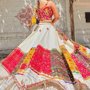 Heavy muslin lehenga