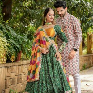 Bandhani Lagdi Patta Lehenga