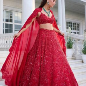 Silk Embellished Lehenga