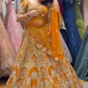 Fox Georgette Lehenga