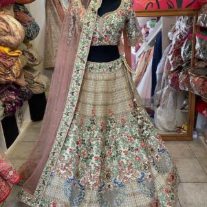 Faux Georgette Lehenga