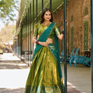 Kanjivaram silk Lehenga