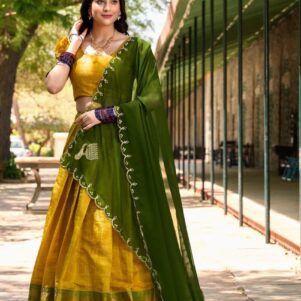 Kanjivaram silk Lehenga