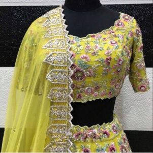 Organza Silk lehenga