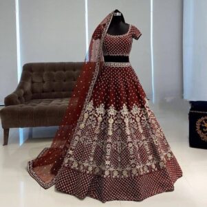 Organza Silk lehenga