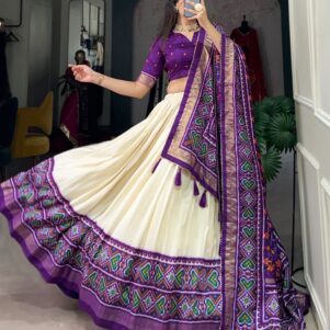 Tussar Silk lehenga