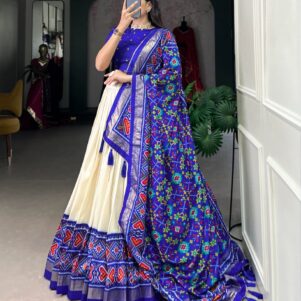 Tussar Silk lehenga