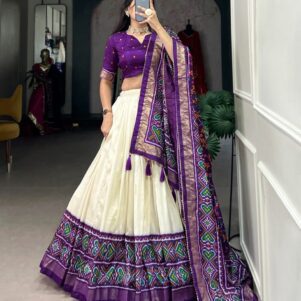 Tussar Silk lehenga