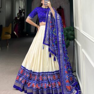 Tussar Silk lehenga