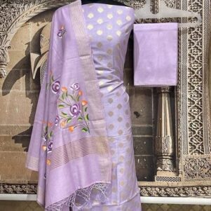 Banarasi silk salwar suit unstitched