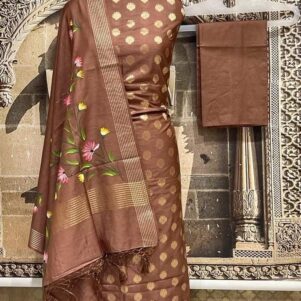 Banarasi silk salwar suit unstitched