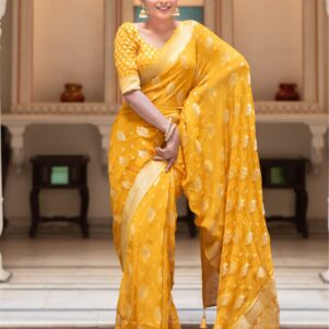 Banarasi semi georgette saree