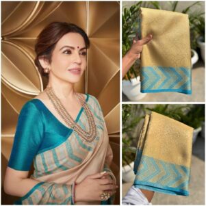 Double zari weaving saree