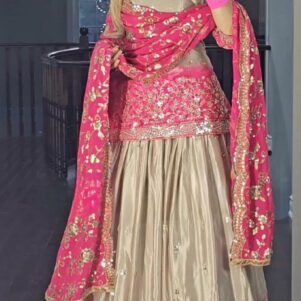 Heavy chinon lehenga