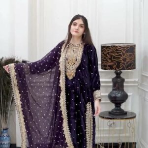 Viscose velvet set