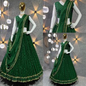 Georgette sequence lehenga