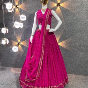 Georgette sequence lehenga