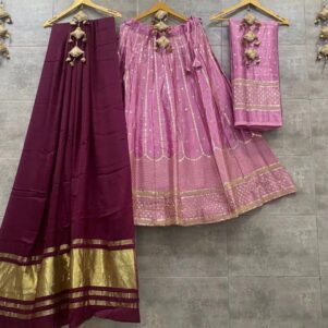 Georgette sequence lehenga