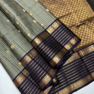 Silk Saree With Rettapet Border