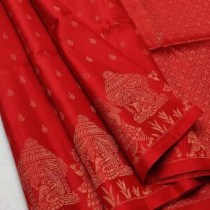 Silk Saree (Pure Handloom Double Wrap Soft Silk Saree)